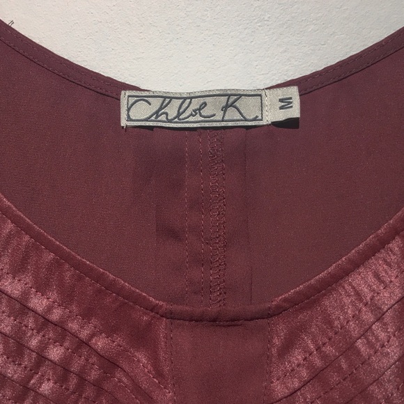 Chloe K l High-Low Chiffon Tank - Picture 3 of 3